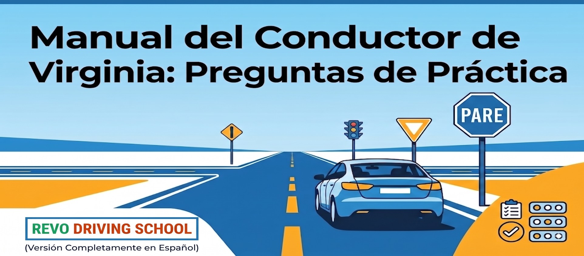 Manual del Conductor de Virginia: Preguntas de Práctica (Español)